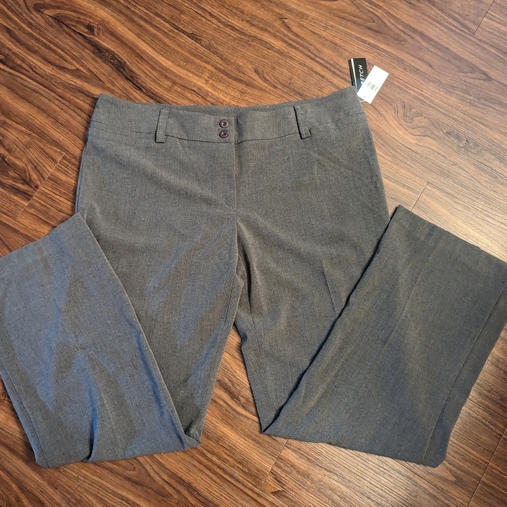 AB Studio Grey Dress Pants Size 16